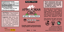 Load image into Gallery viewer, 5000mg CBD Oil, 60mL 2oz. Bottle